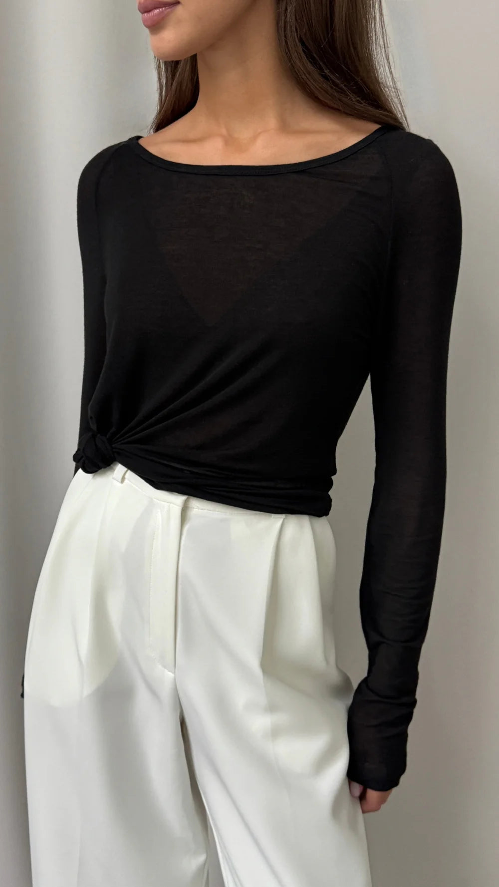 Esme Cashmere Jersey Top