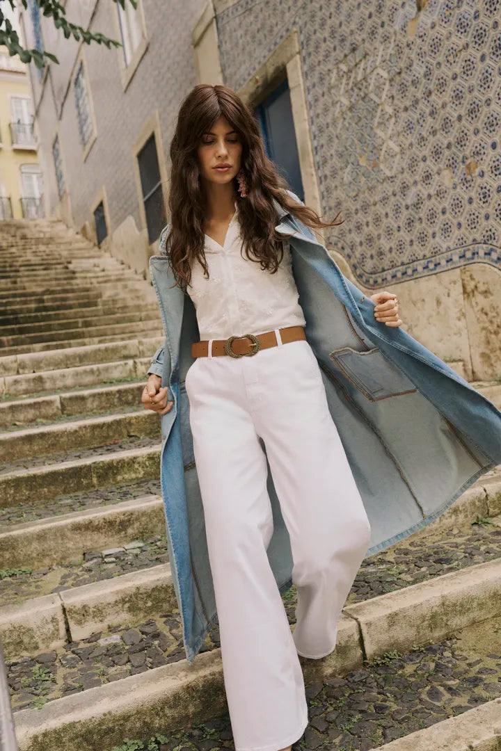 Mika Denim Trench Coat