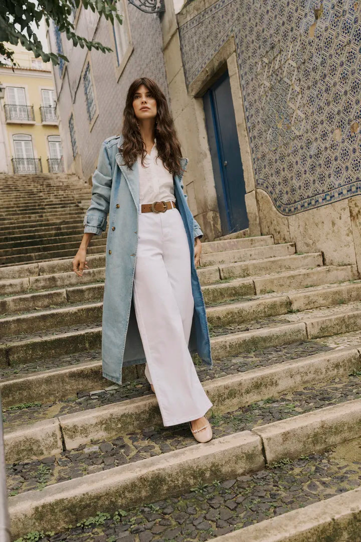 Mika Denim Trench Coat