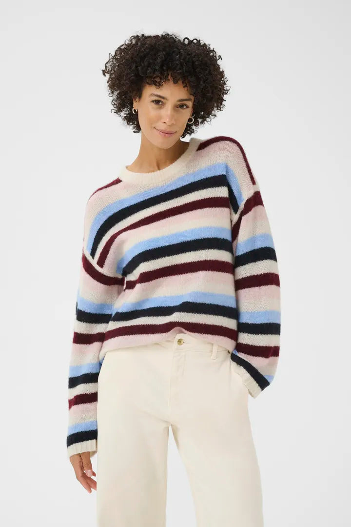 Spencer Sweater- MULTI STRIPE
