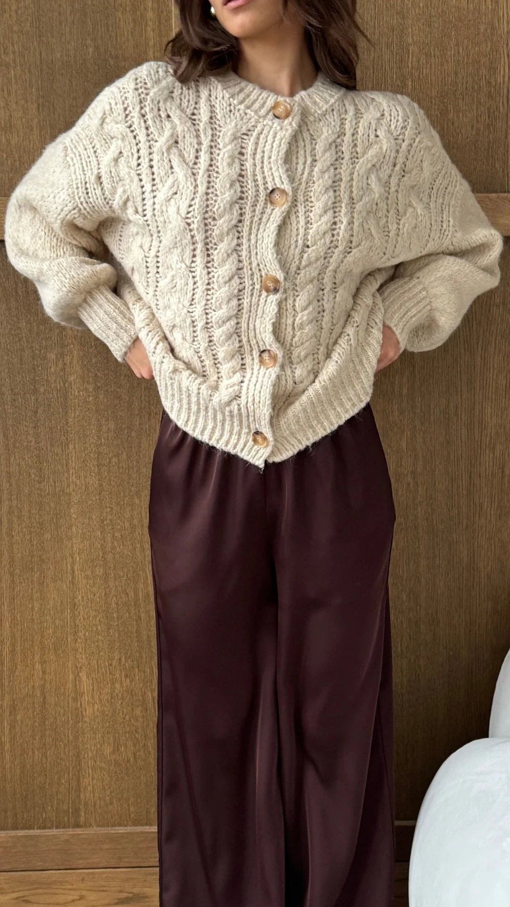 Evie Cardigan- IVORY