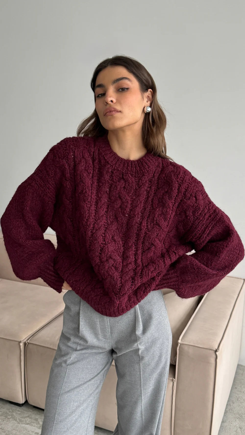 Mara Sweater- BORDEAUX