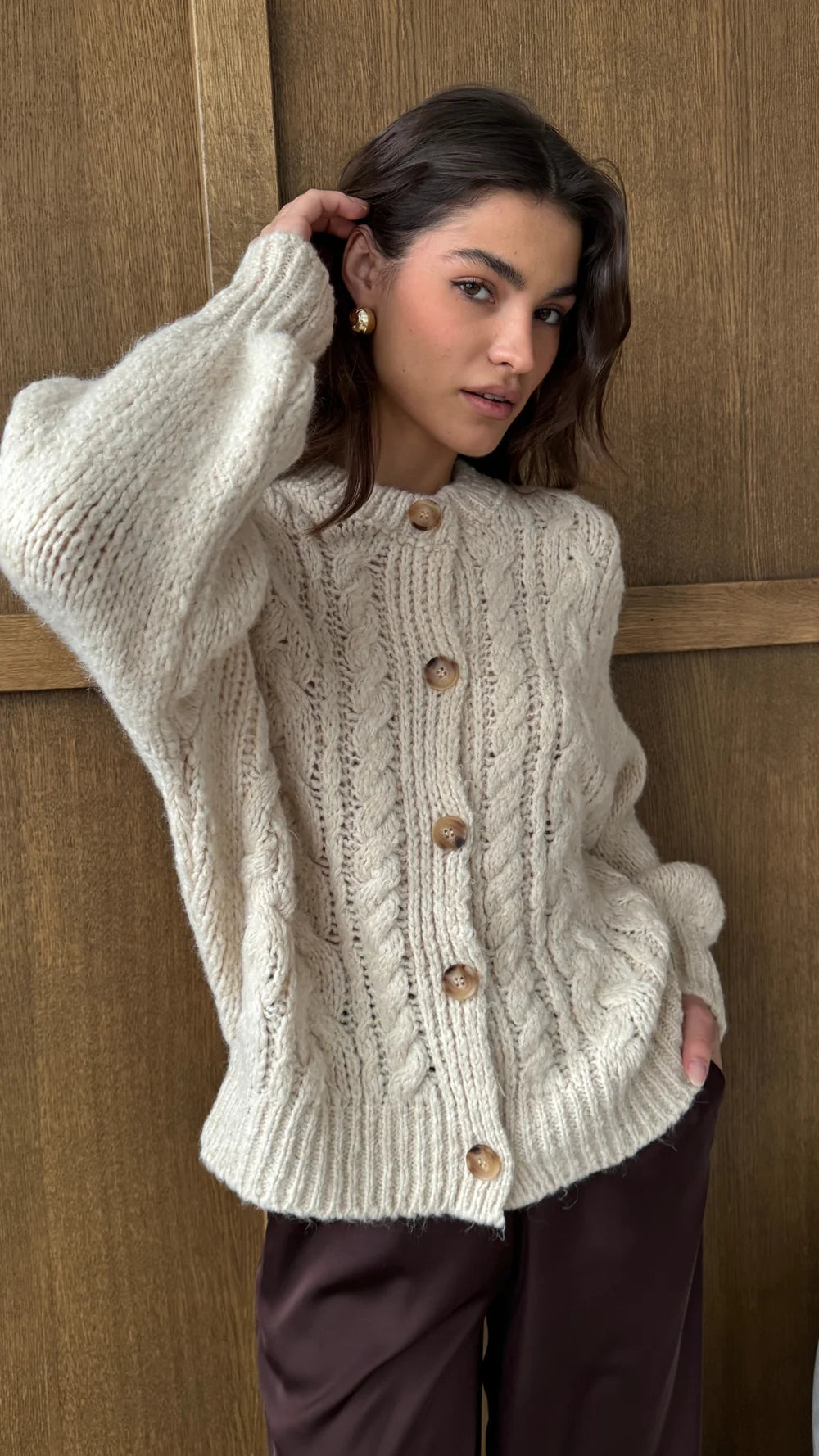 Evie Cardigan- IVORY