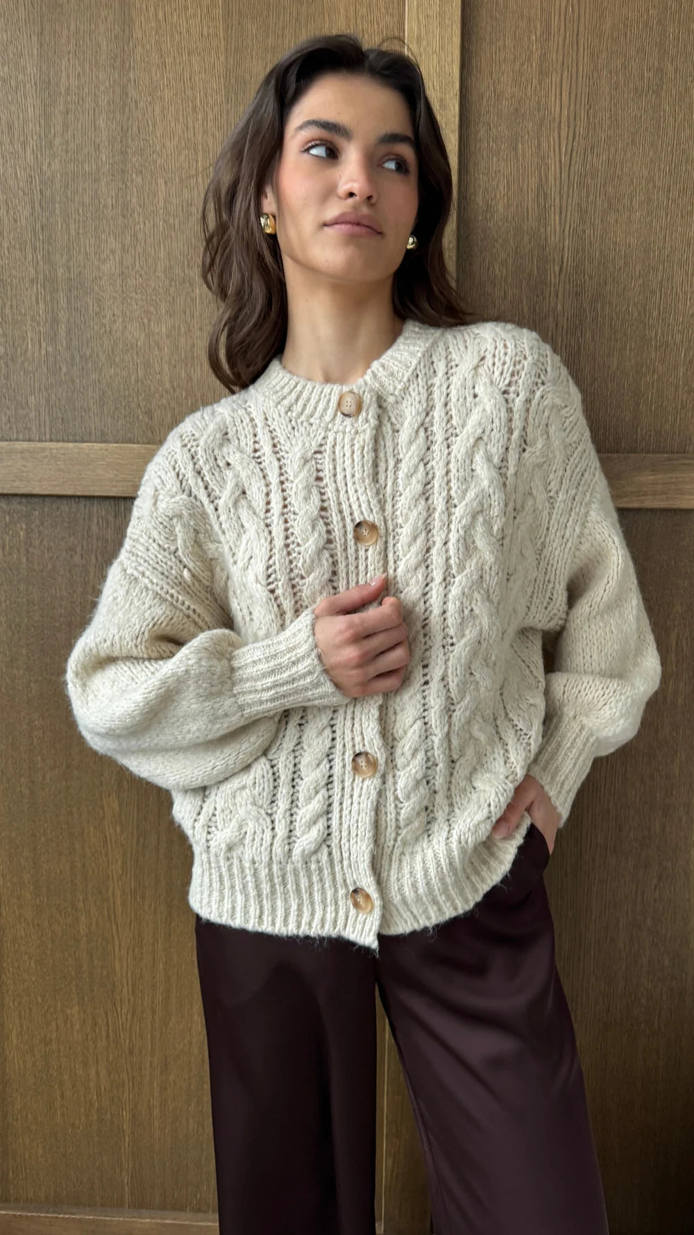 Evie Cardigan- IVORY