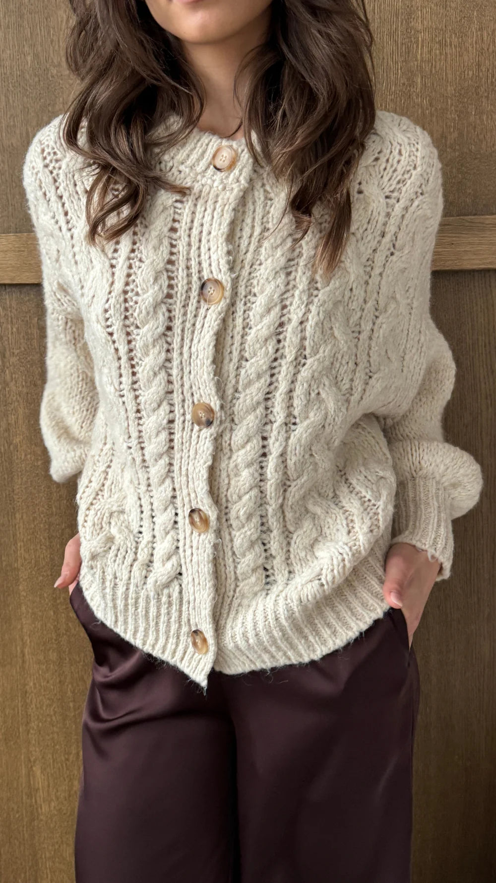 Evie Cardigan- IVORY