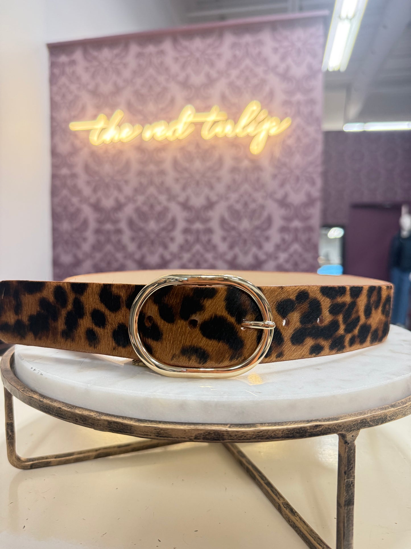 Medora Belt- Persian Leopard