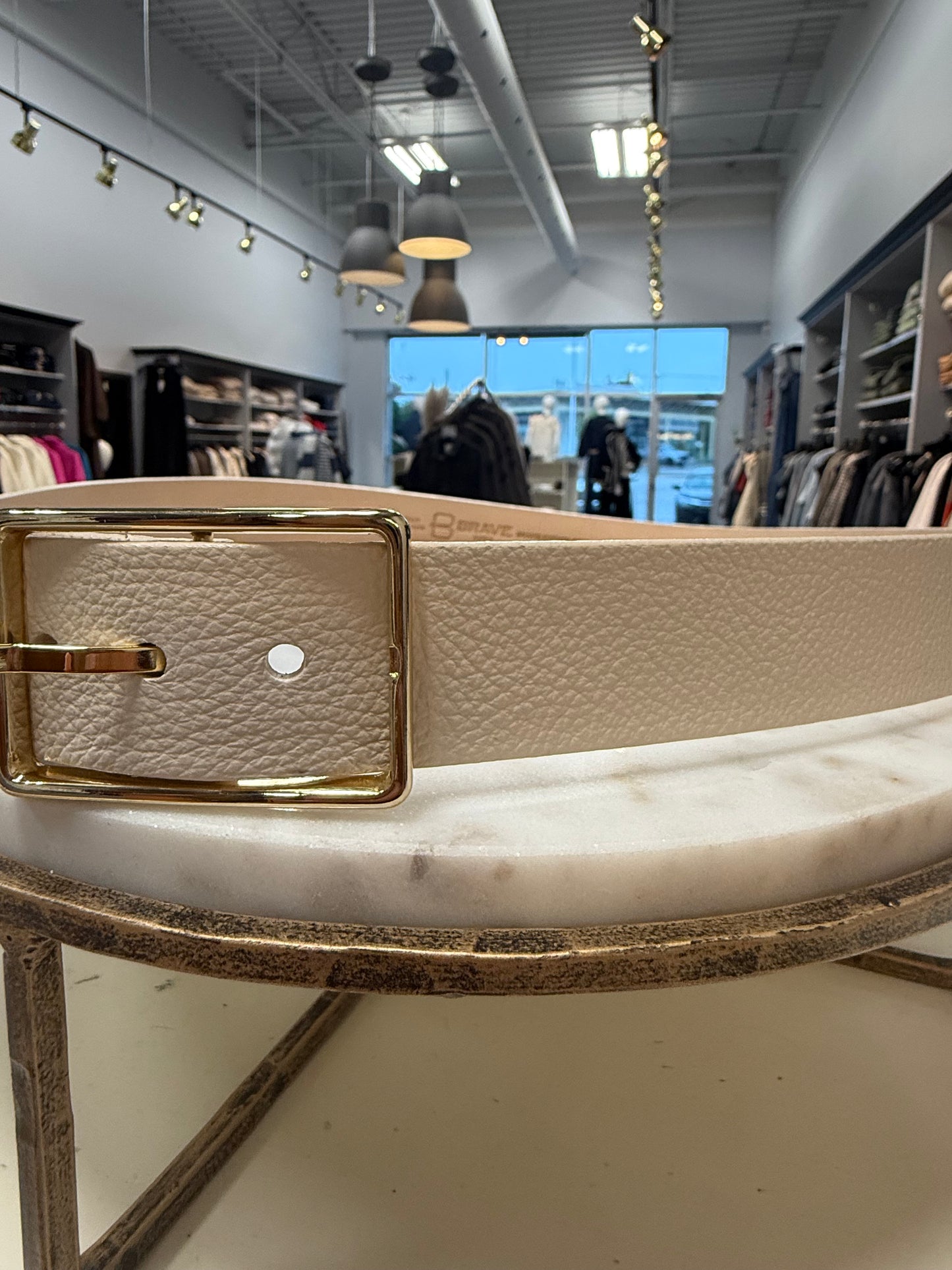 Caloe Belt- Marble Nappa