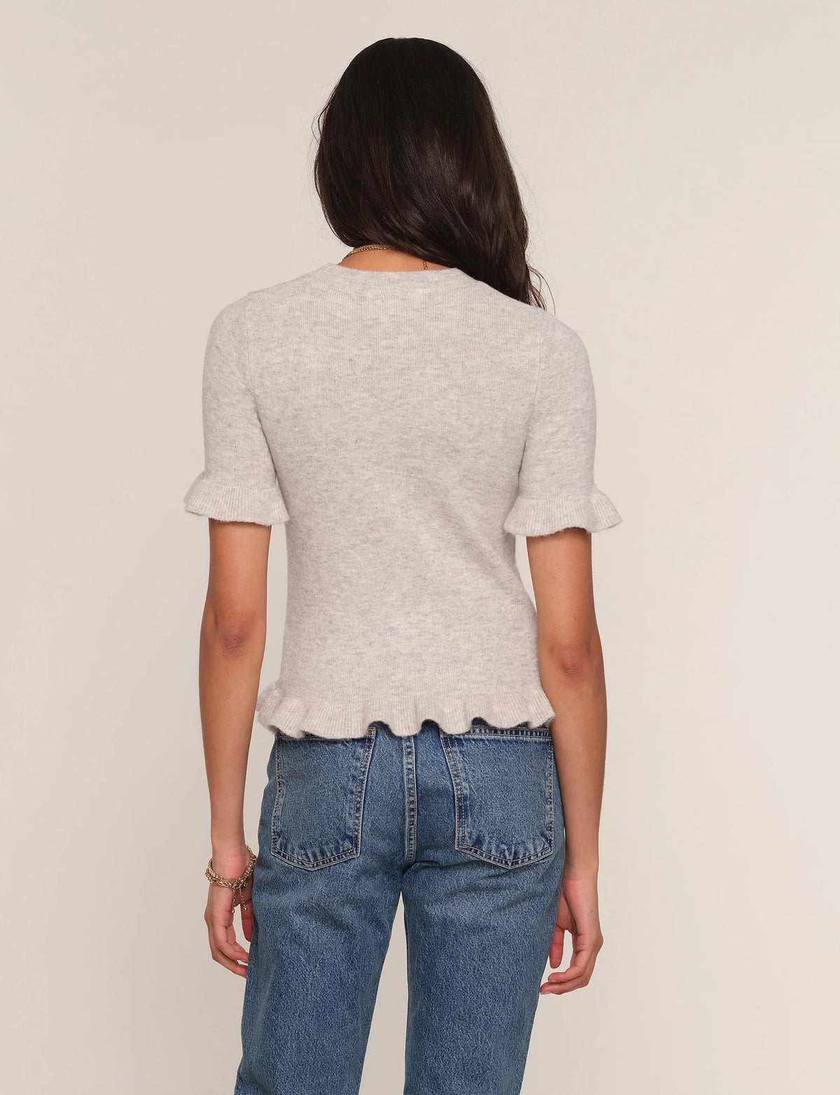 The Gail Top- GREIGE