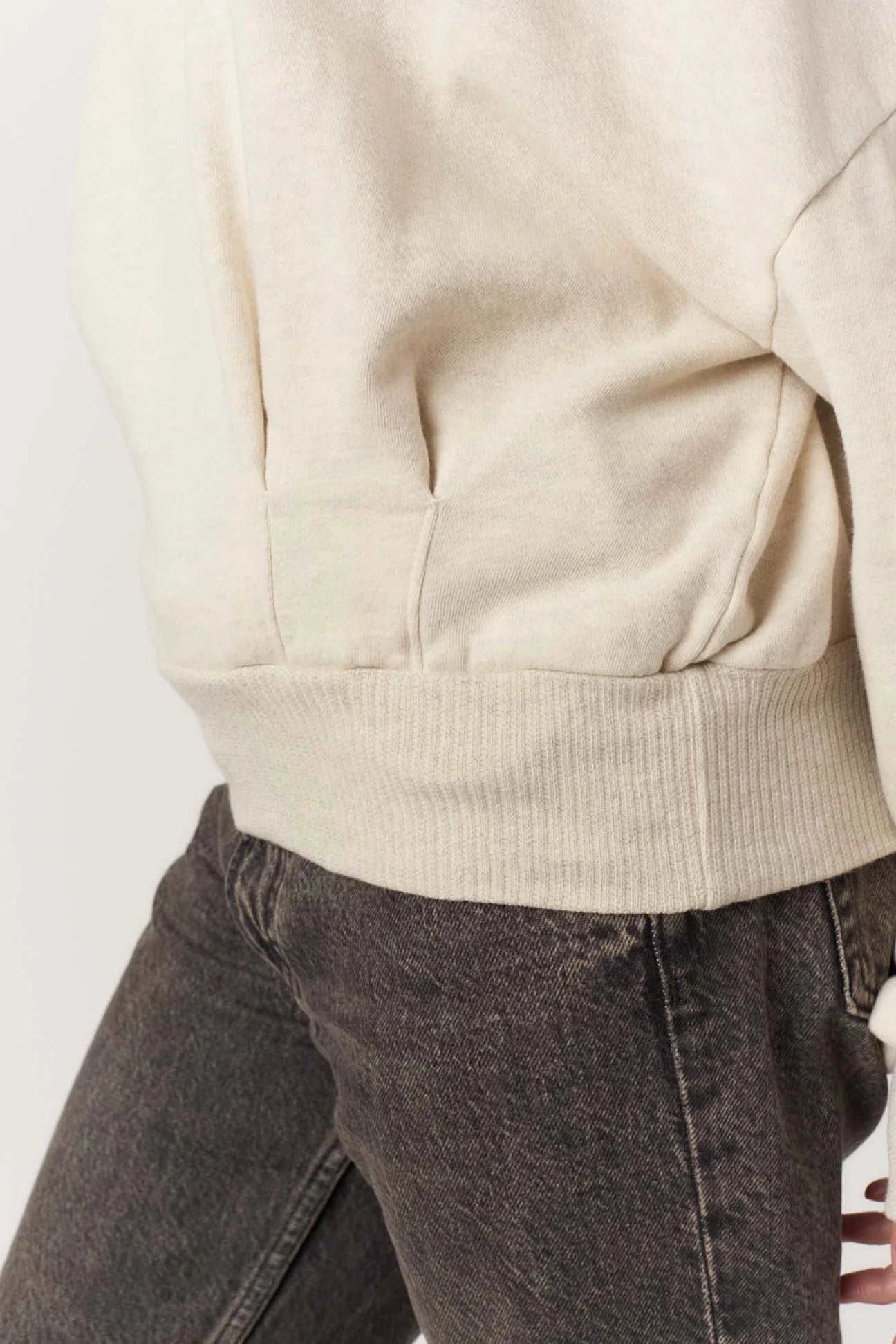 Evie Pleated Crew Sweatshirt