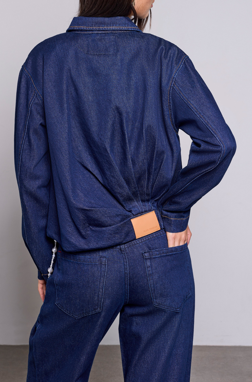 Rachael Bubble Hem Denim JAcket
