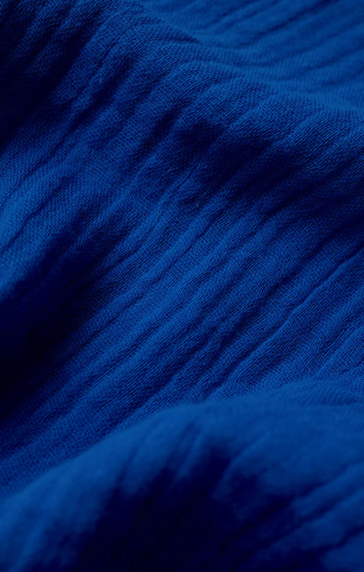 Helena Airy Gauze Button Up