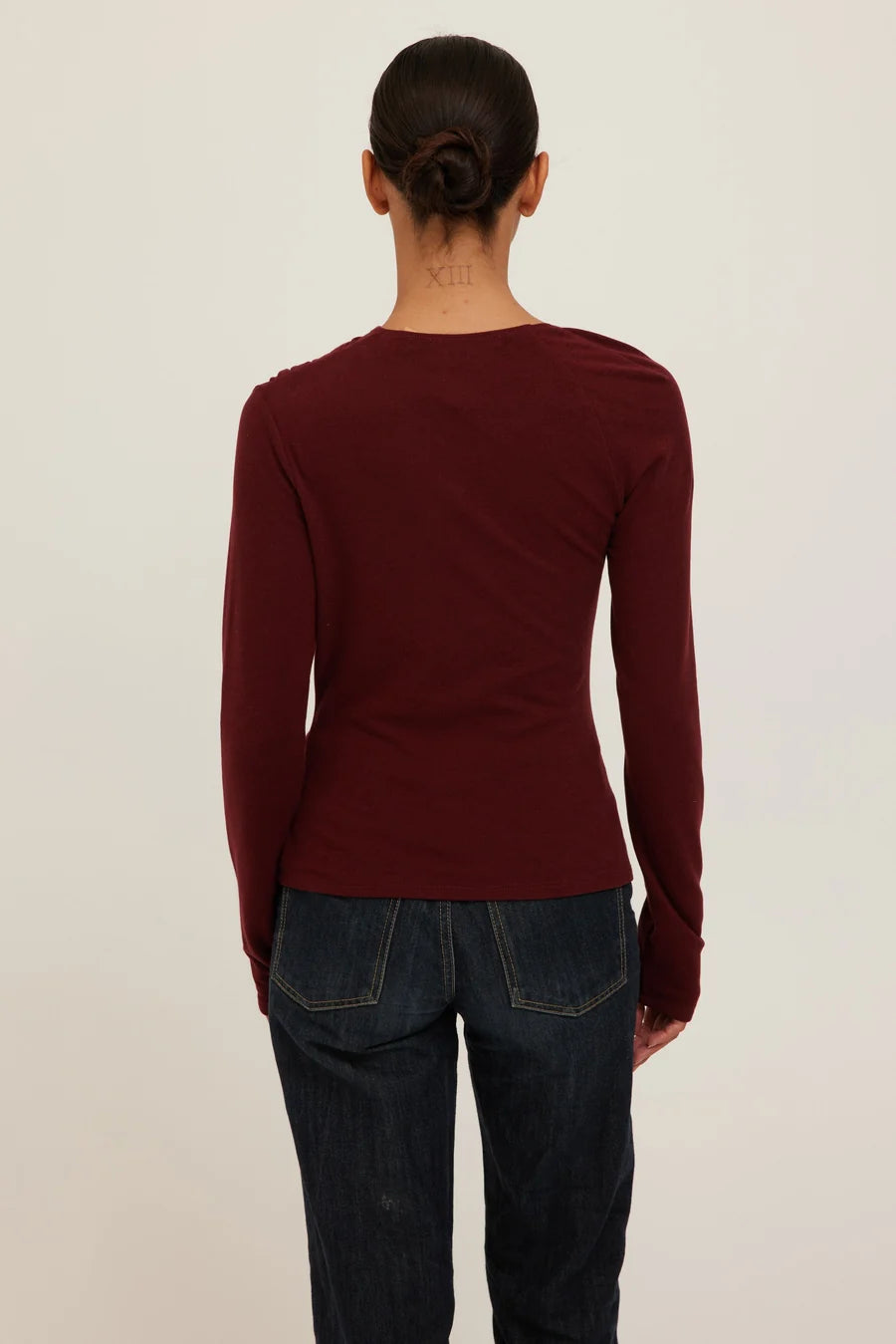Harlow Long Sleeve- DARK CHERRY