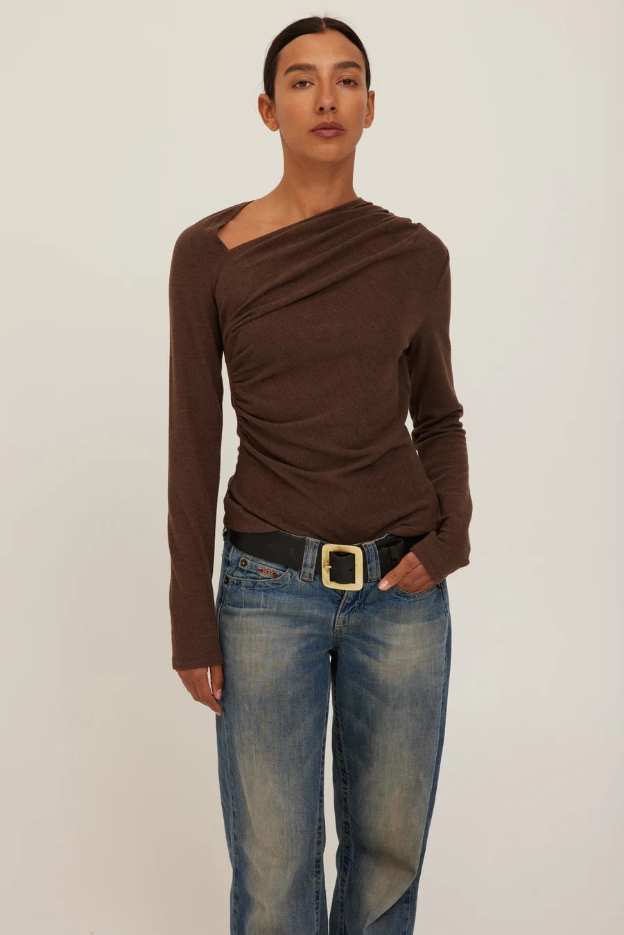 Harlow Long Sleeve- DARK MOCHA