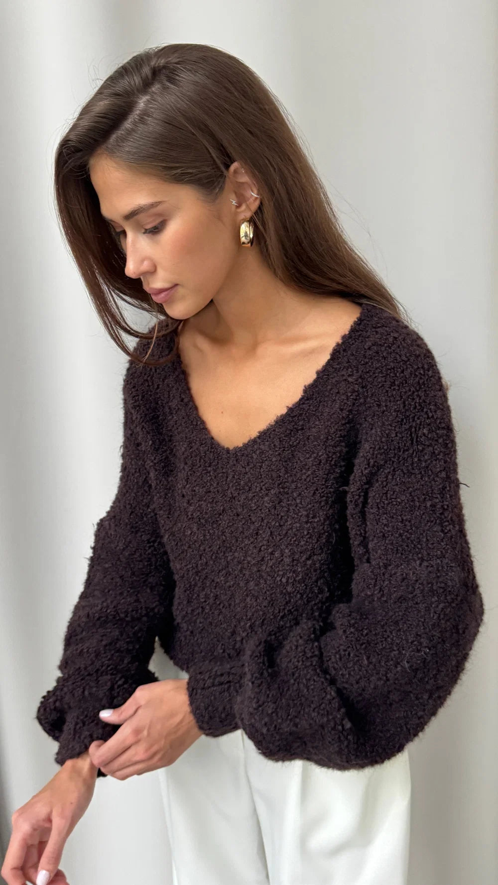 Jenny Sweater-CHOCOLATE