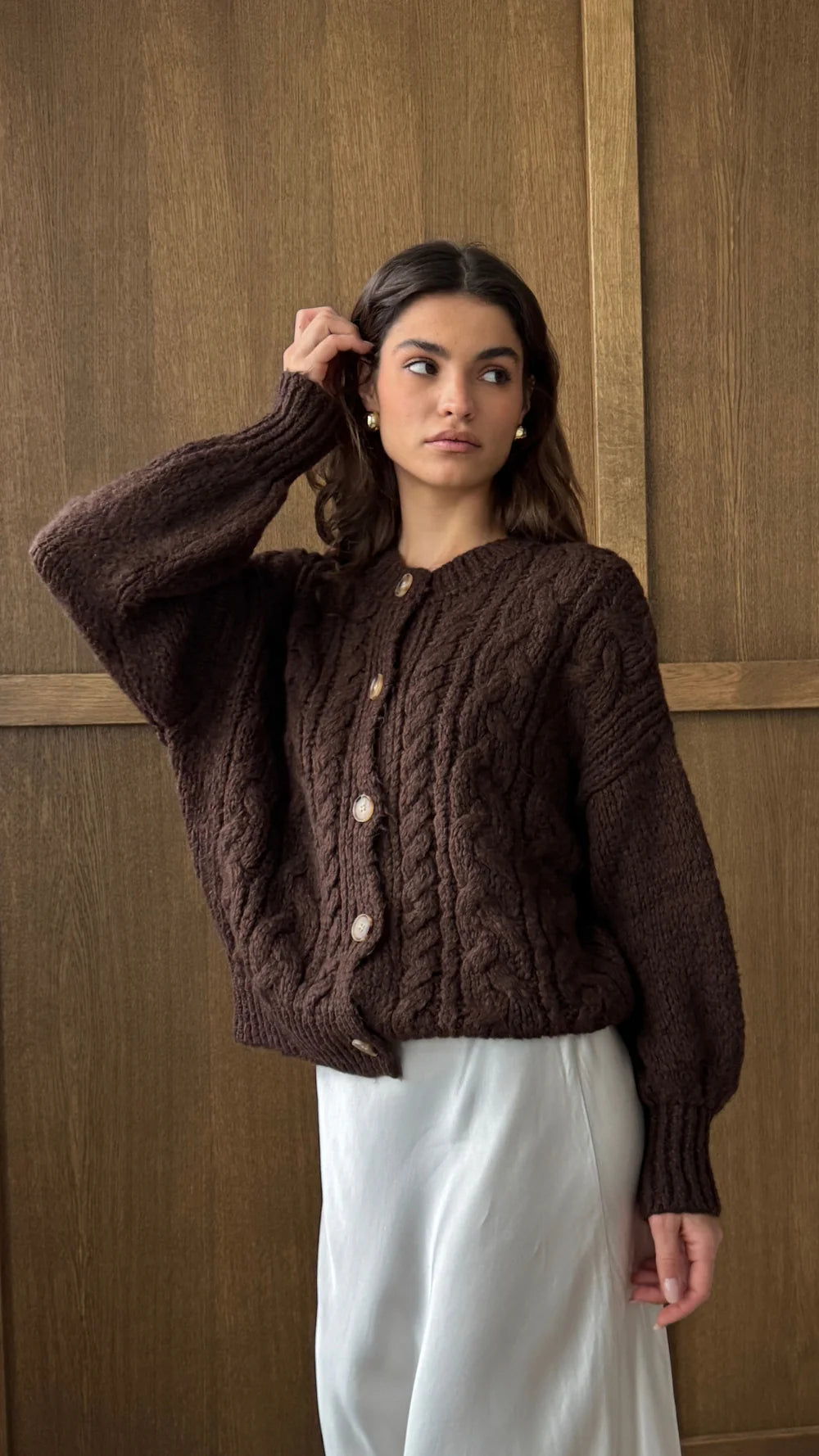 Evie Cardigan- COCOA