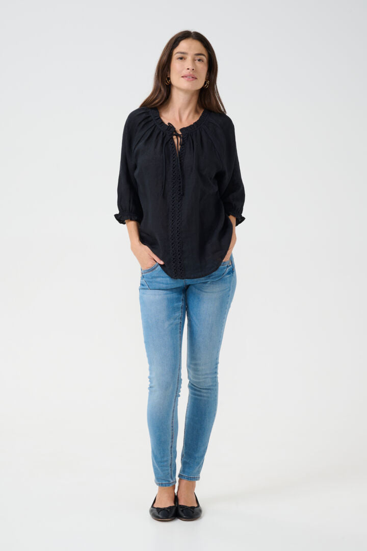 Bellis Blouse- BLACK