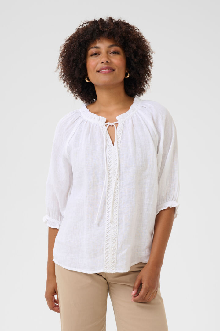 Bellis Blouse- WHITE