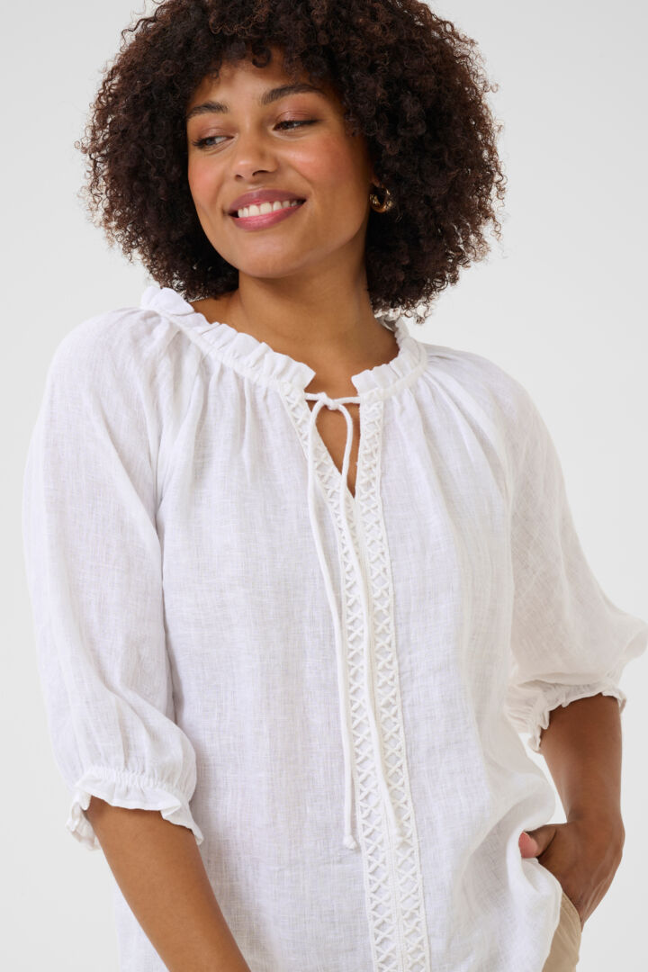 Bellis Blouse- WHITE
