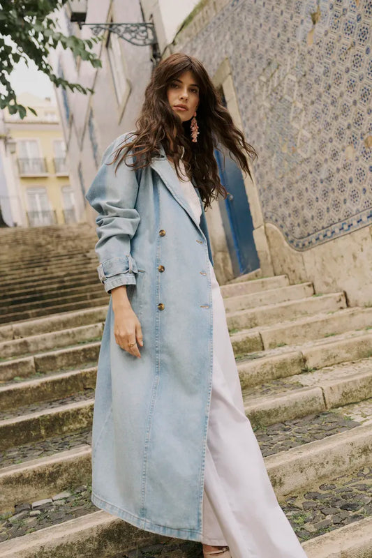 Mika Denim Trench Coat