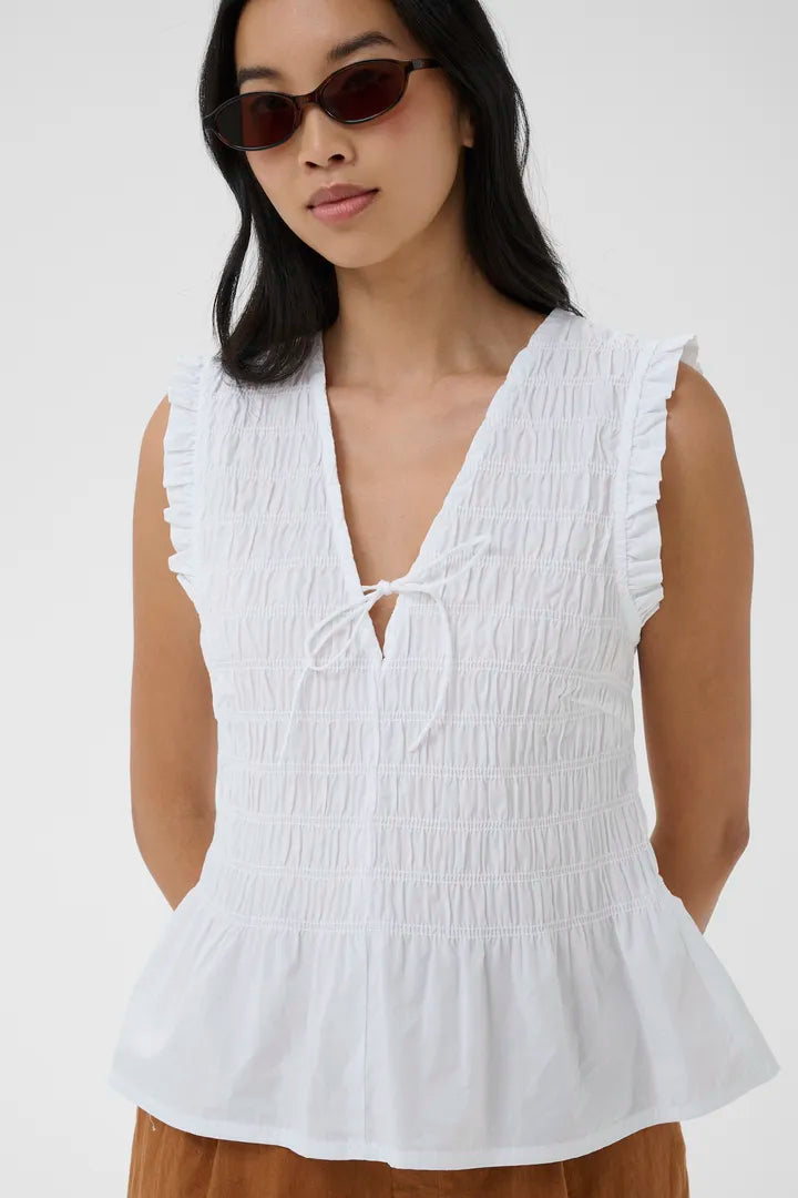 Borgny Top- WHITE