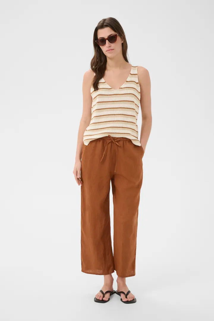 Rebecca Knit Tank- FRENCH OAK STRIPE