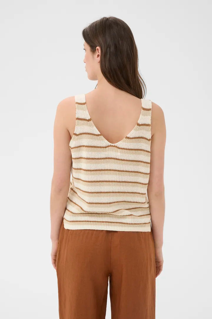 Rebecca Knit Tank- FRENCH OAK STRIPE