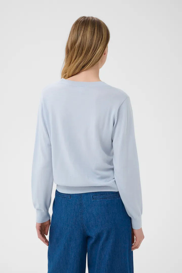 Yona Crewneck Pullover- BLUE GREY