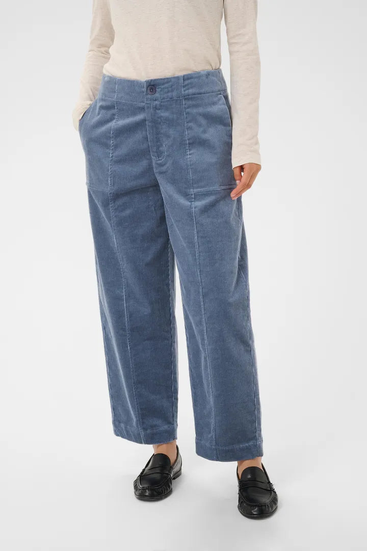 Netta Cord Trousers- STONE