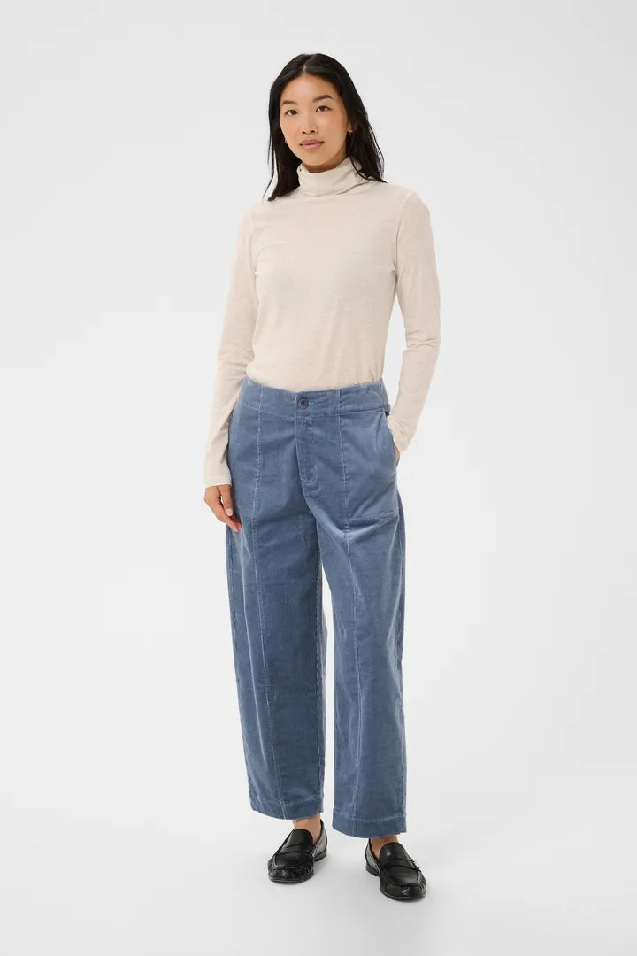 Netta Cord Trousers- STONE