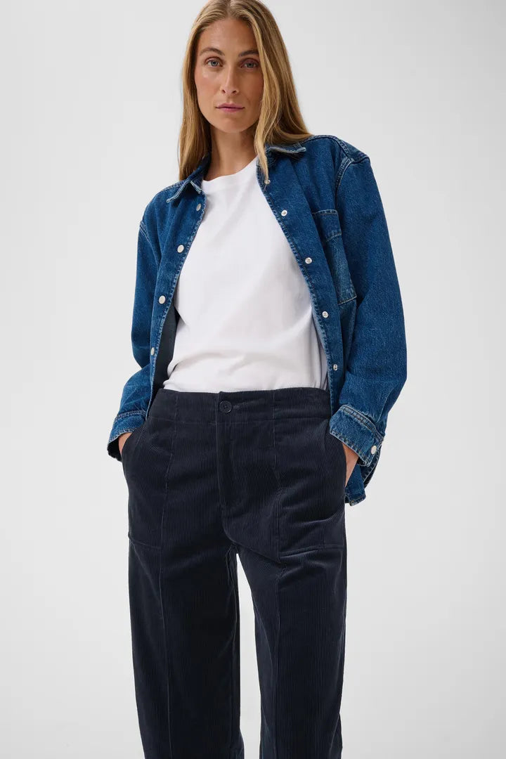 Netta Trousers- DARK NAVY