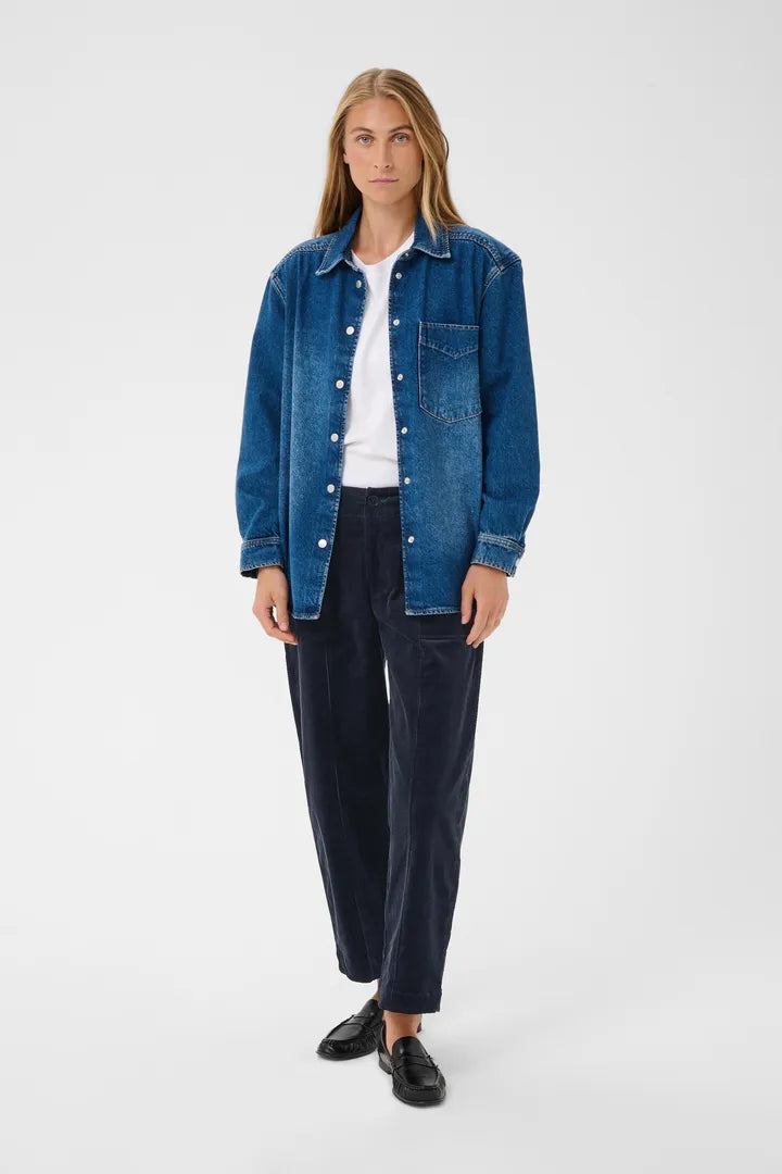 Netta Trousers- DARK NAVY