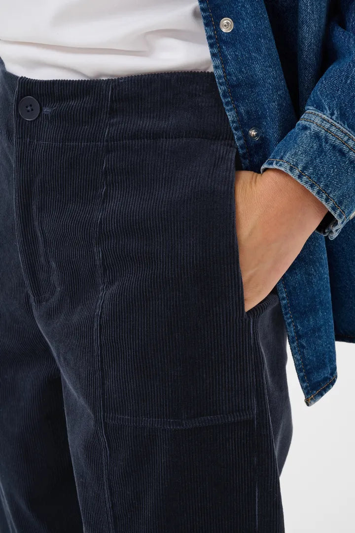 Netta Trousers- DARK NAVY