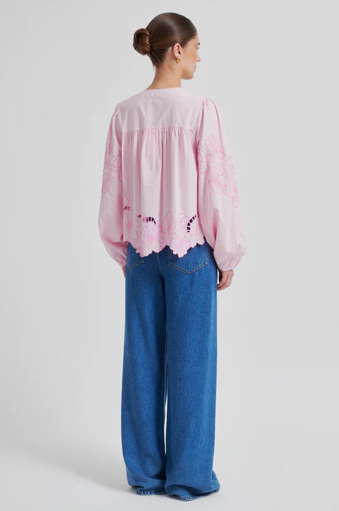 Elinor Blouse- LILAC CHIFFON