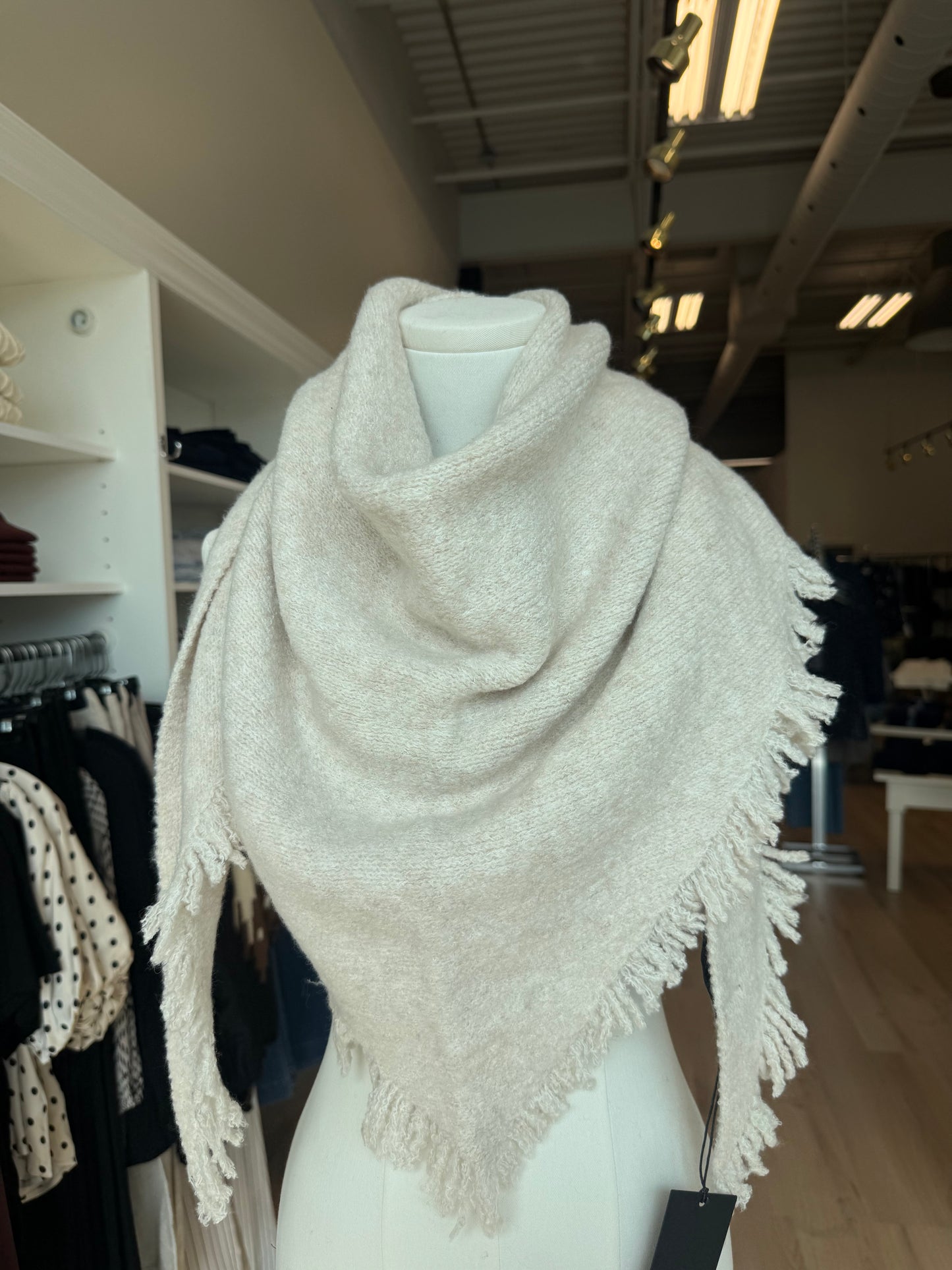Addie Scarf- HEATHER BEIGE