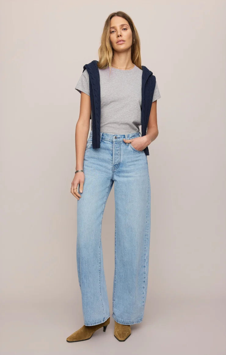 Show Off Jean- High Rise Bowed