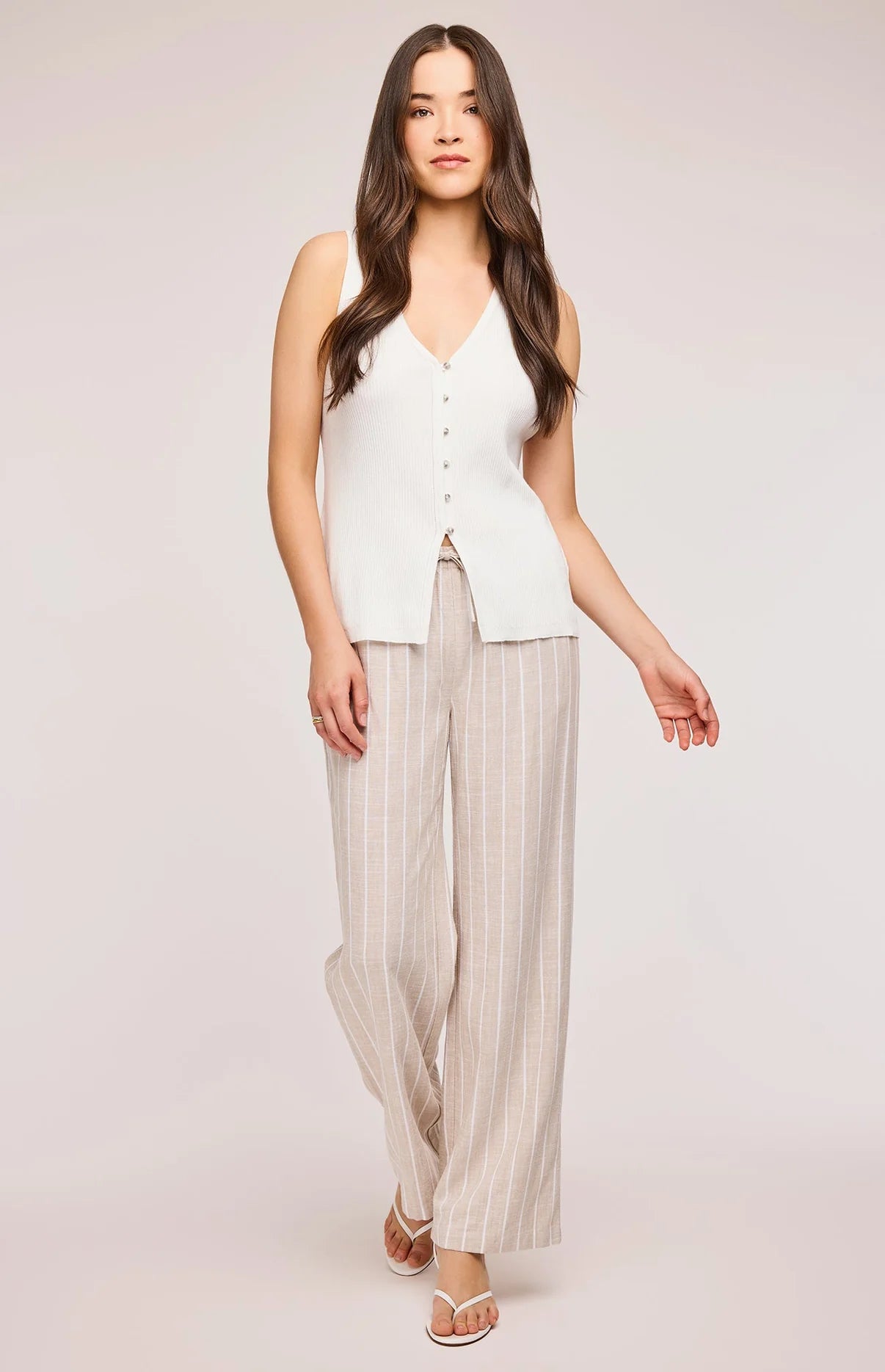 Finley Pant- LINEN STRIPE