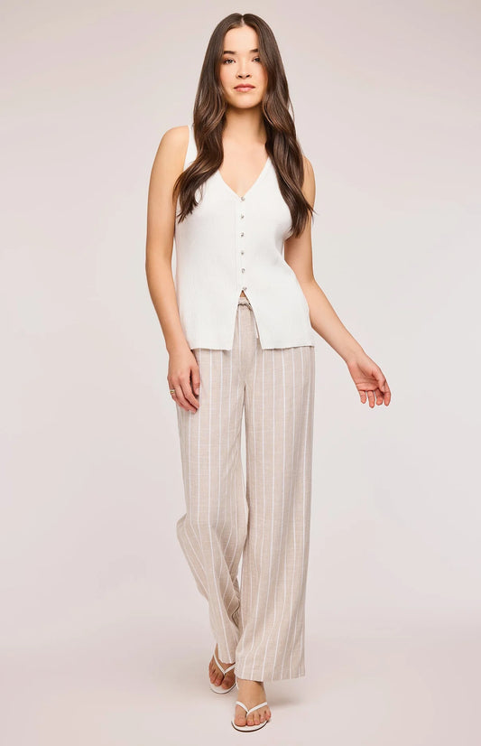 Finley Pant- LINEN STRIPE