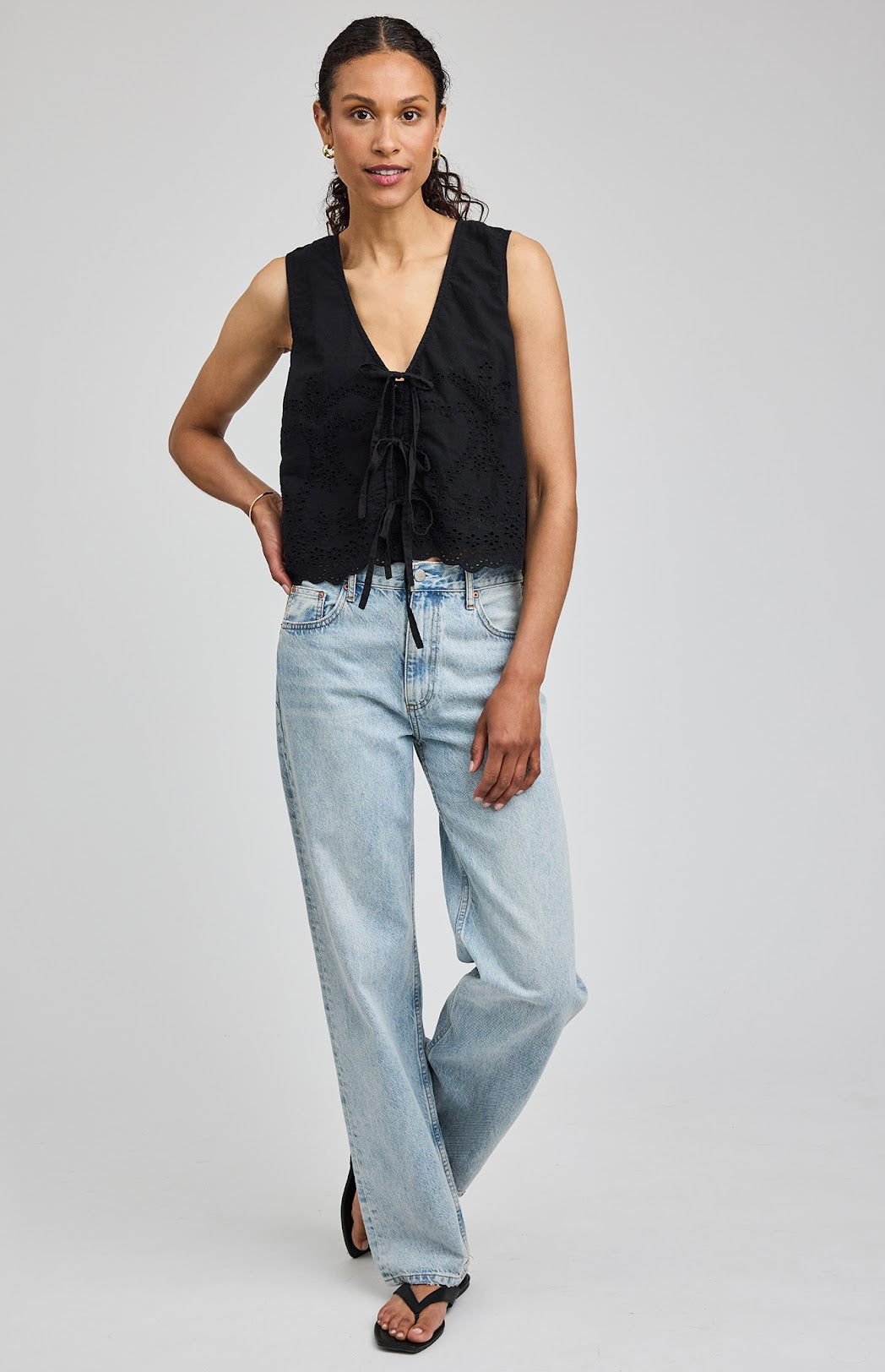 The Rhea Top- BLACK