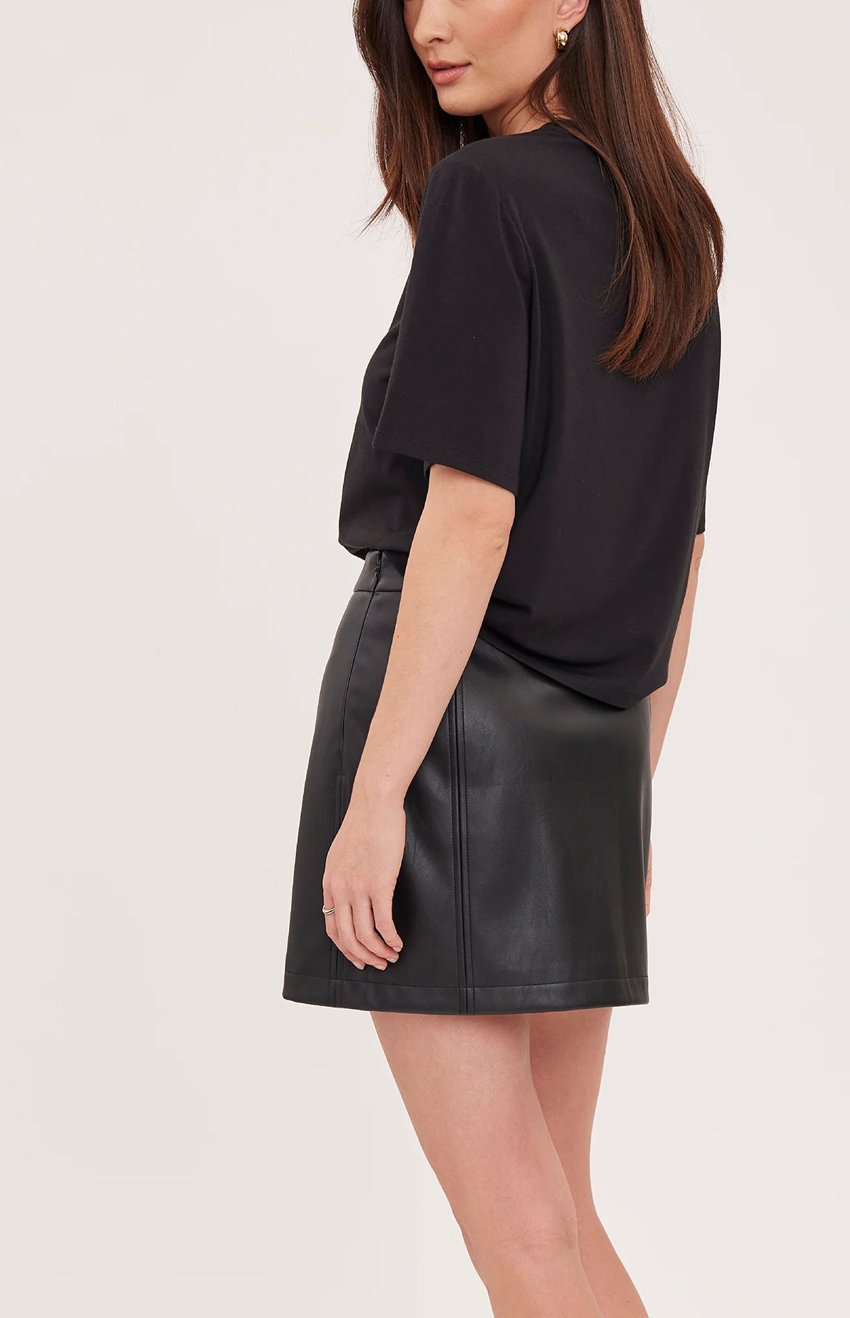 The Chrissy Vegan Leather Skirt