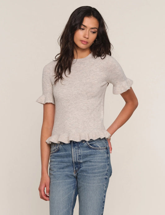 The Gail Top- GREIGE