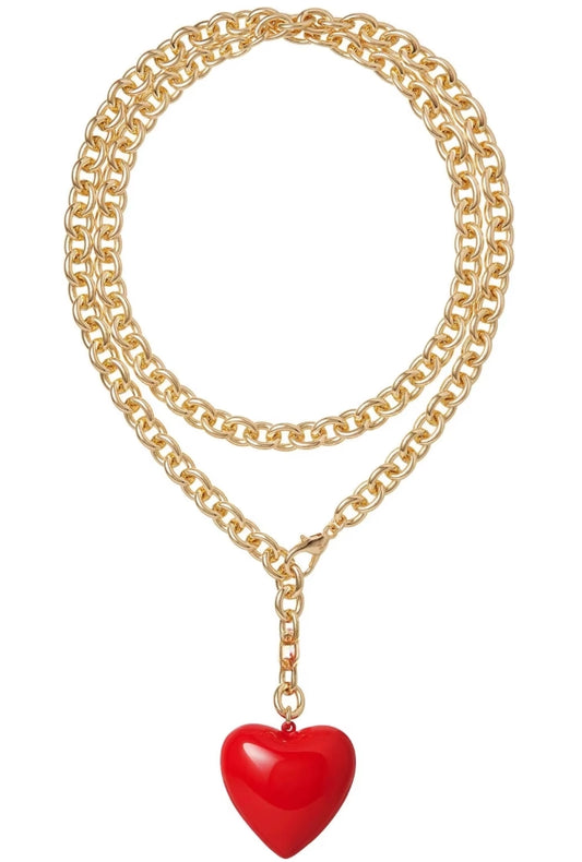 Amour Necklace- RED