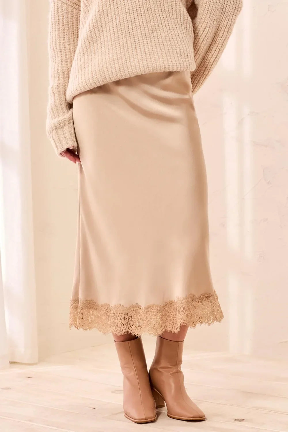 Acacia Skirt- CREAM