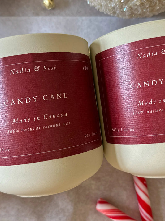 Candy Cane Candle