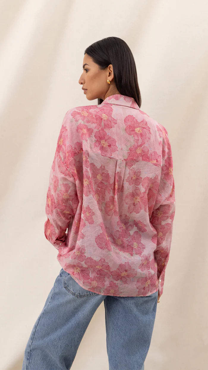 Libby Shirt- ROSE FLORAL