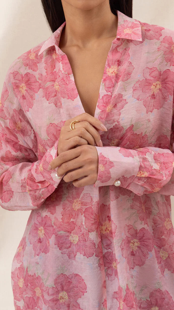 Libby Shirt- ROSE FLORAL