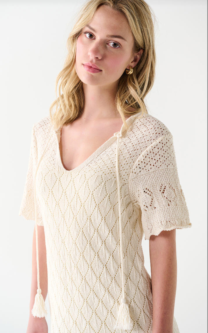 Crochet Cream Dress