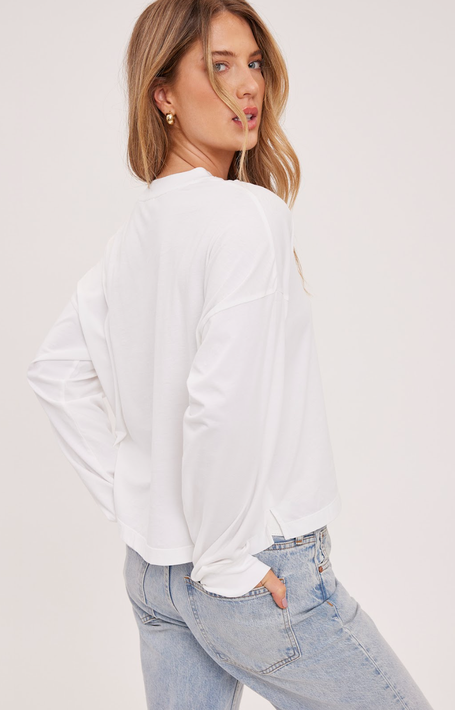 The Christy Longsleeve- WHITE