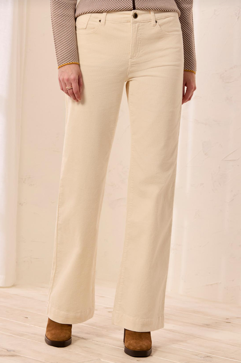 Agatha Trouser Cord- WHITECAP