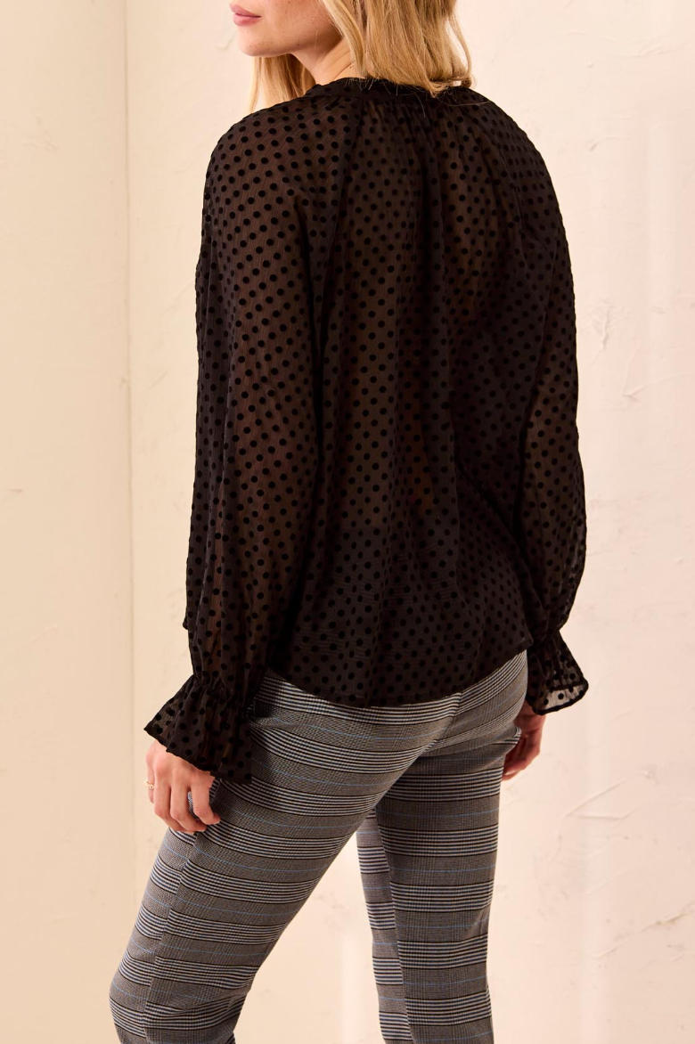 Sadie Polka Dot Blouse