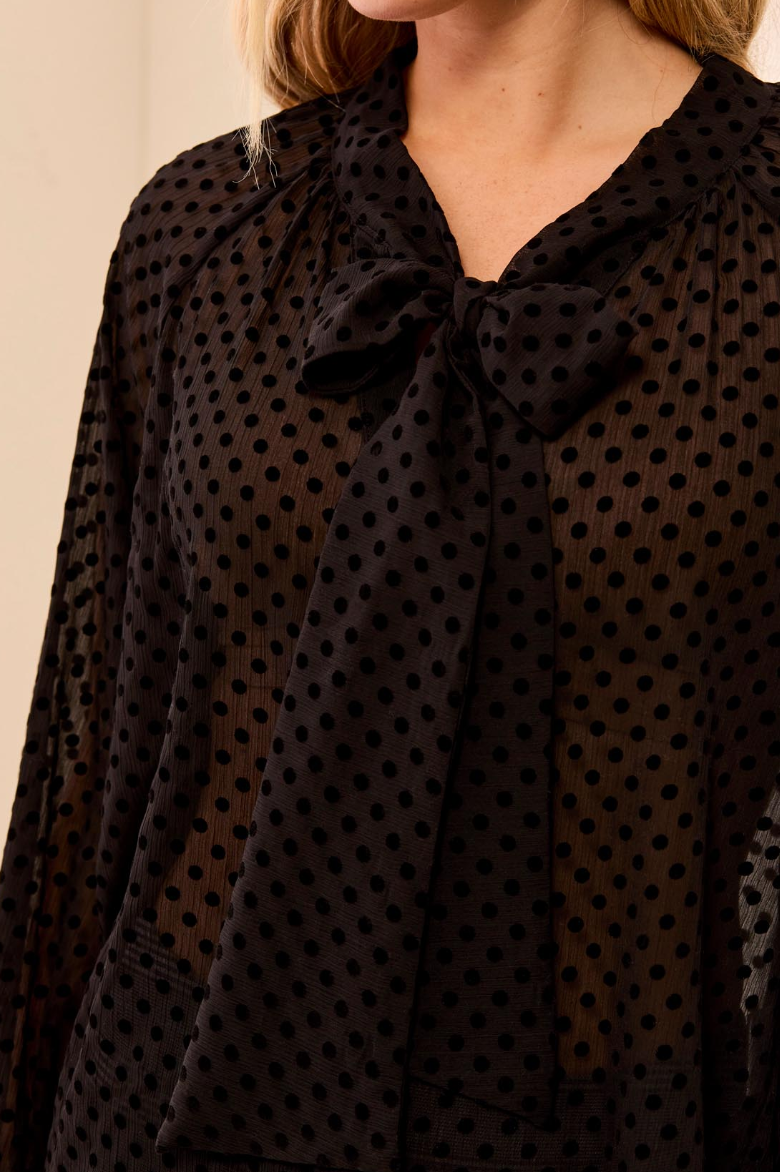 Sadie Polka Dot Blouse